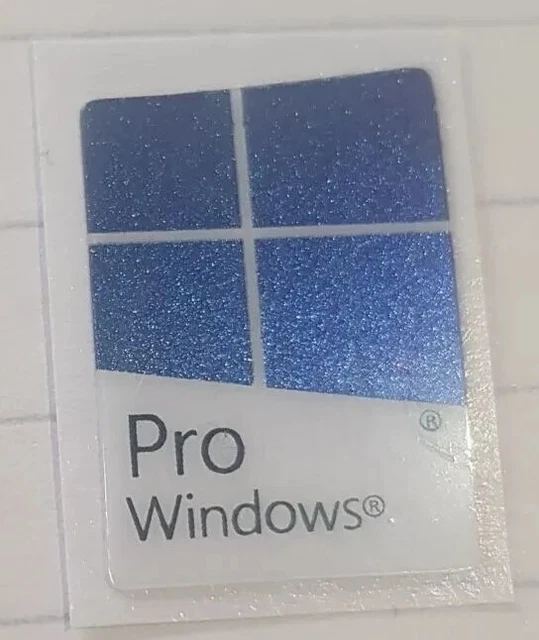 PRO WINDOWS 11 Sticker Blue Emblem Label Badge Decal Desktop Notbook PC ...