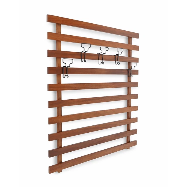 Appendiabiti con ganci regolabili, anni ’60, mid-century modern, italian design