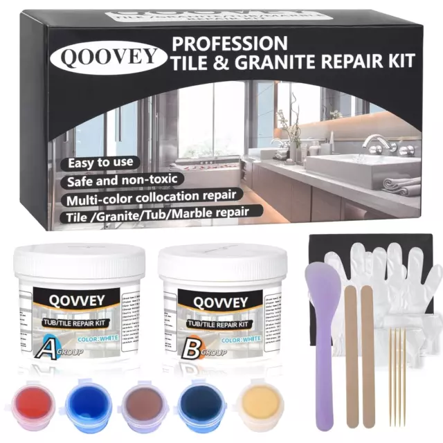 Tile and Granite Repair Kit, Marble Porcelain Quartz Countertop Paint Repair Kit