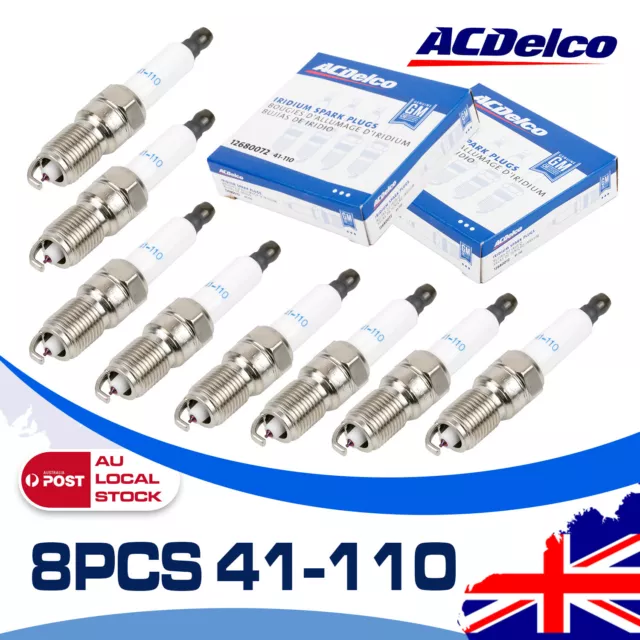 ACDelco Iridium Spark Plugs Holden VT VX VY VZ VE VF SS V8 - LS1 LS2 LS3 L98 L77