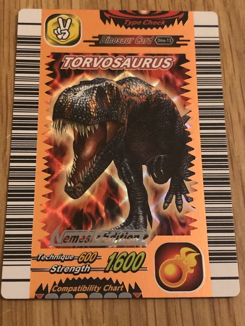 Dinosaur King Bronze Torvosaurus Nemesis Edition Card