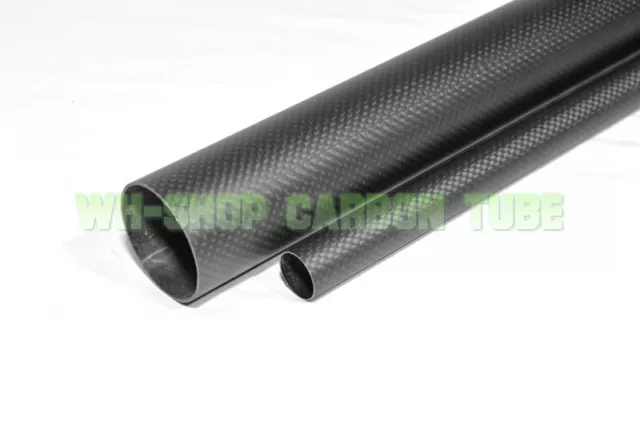 3K Carbon Fiber Tube 5mm 6mm 7mm 8mm 9mm 10mm x 1000mm Glossy/Matt Wrapped Pipe