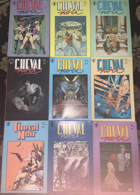 CHEVAL NOIR Issue 1-9 RUN! 🔥🔥🔥 Dark Horse Comics  1989 🔥🔥🔥 Excellent Shape