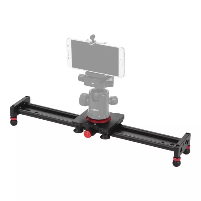 Andoer 40cm/16inch Aluminum Alloy Camera Track Slider Video Stabilizer Rail 3