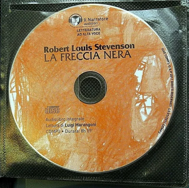 Audiolibro audiobook cd MP3 LA FRECCIA NERA - R.Louis Stevenson /  Usato