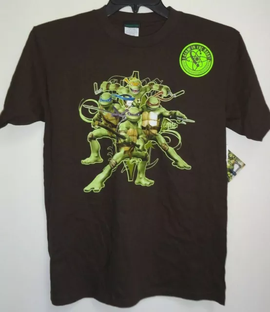 Teenage Mutant Ninja Turtles Glow In The Dark Kids Boys Sz L Large T-Shirt Tmnt
