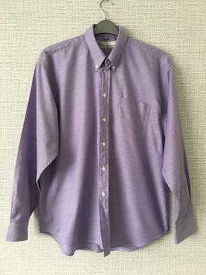 3 Manica lunga Large Viola Camicia Uomo Ben Sherman eccellente COND. 