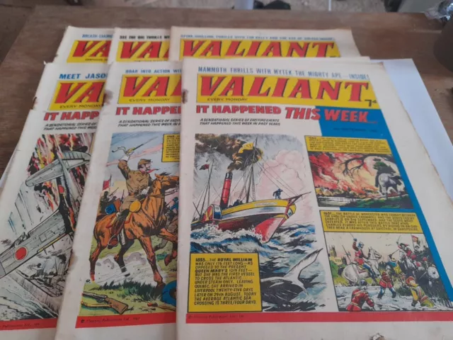6 Valiant Comics 1965