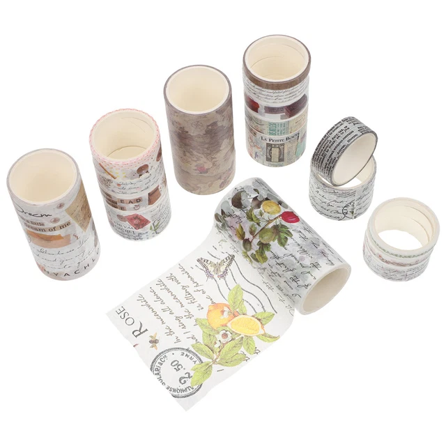 3 juegos de calcomanías de papel decorativas material decorativo álbum de recortes
