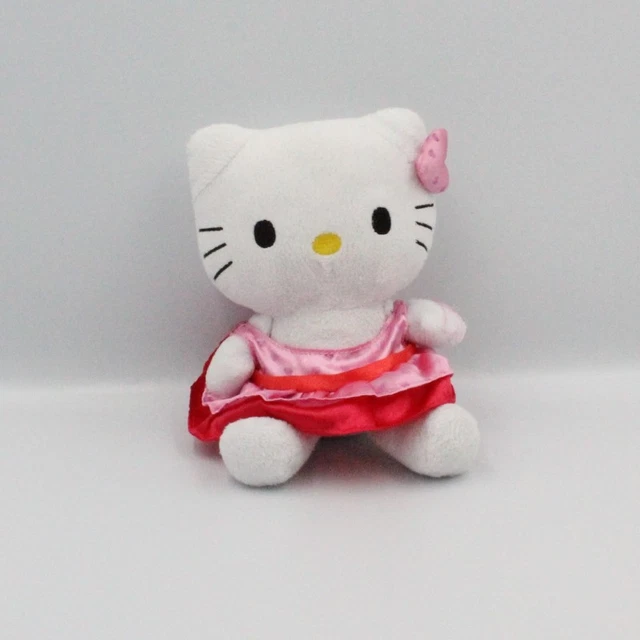 Doudou Hello Kitty plat rose Jemini, Hello Kitty - Sanrio