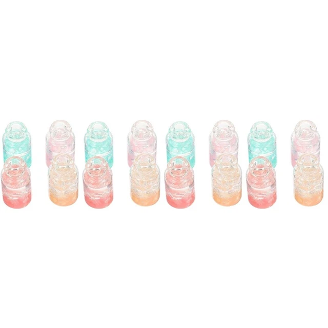 16 PCs Simulación Mini Cóctel Juguete Mini Glass Cóctel Juguete Mini