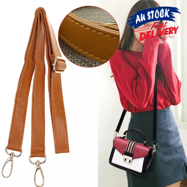 Adjustable Handbag Shoulder DIY Strap Cross Bag Belt Crossbody Purse PU Leather