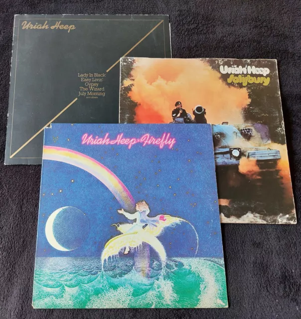 URIAH HEEP – 3Lp's – FIREFLY, SALISBURY & THE BEST OF...