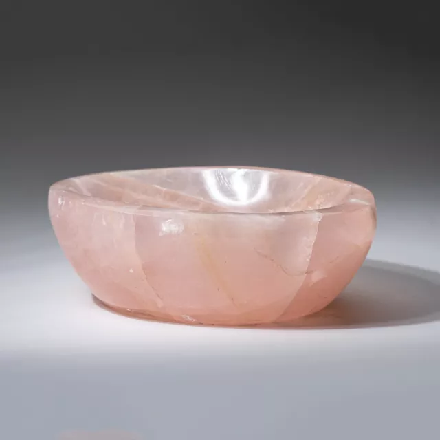Genuine Polished Medium Rose Quartz Bowl (4 lbs) 3