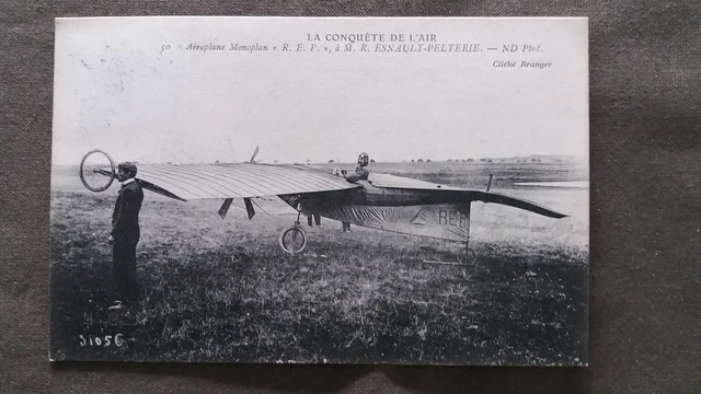 057 Presse/AK MONOPLANE / AEROPLANE / Peletrie um 1908
