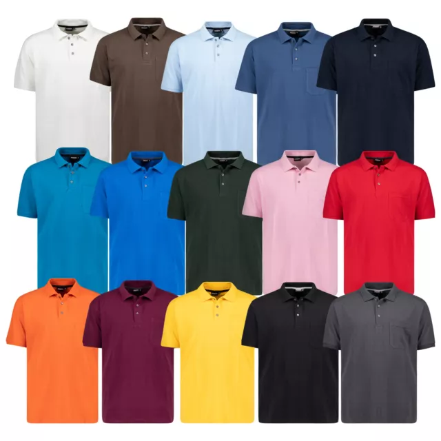 Poloshirt Herren Shirt Polo Übergröße Kurzarm Baumwolle Polohemd Pikee XXL-10XL