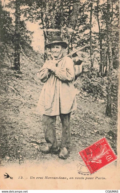 58 - MORVAN - S10968 - Un Vrai Morvandeau en Route pour Paris - Folklore  - L1