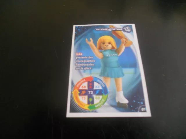 carte playmobil le monde du sport  carrefour  n°81 patinage artistique lea