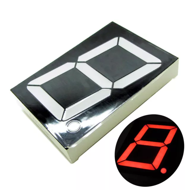5 × Red 7 Segment 2.3" Common Anode LED Single Digit Display 1 Bit 10-Pins PCB