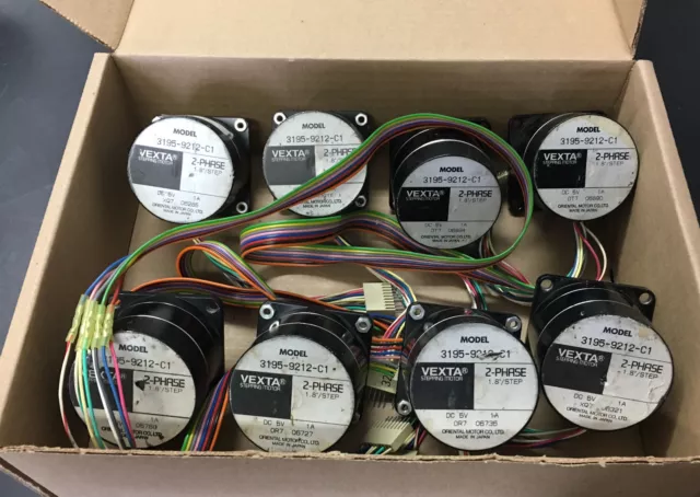 VEXTA 3195-9212-C1 2-Phase 1.8 DEG Per Step Stepper Motor Lot of 8