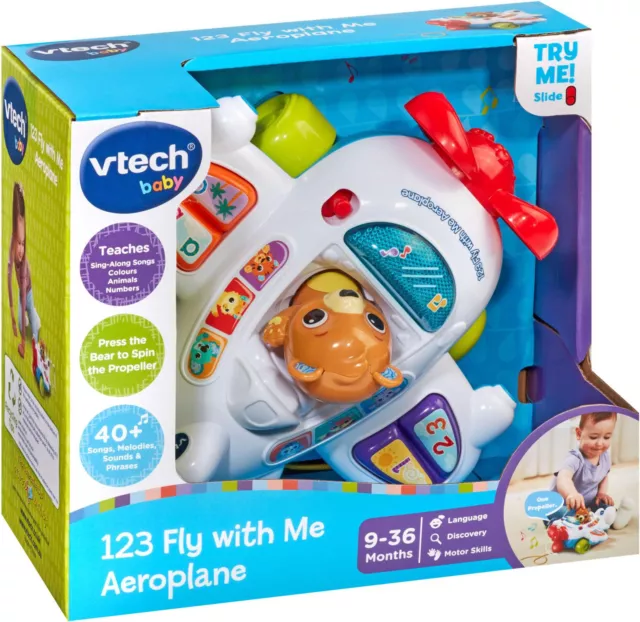 NEW Vtech 123 Fly With Me Aeroplane from Mr Toys