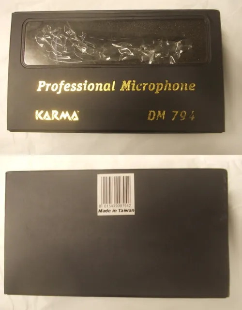 KARMA DM794 microfono dinamico professionale peso 300 grammi PREZZO IRRIPETIBILE