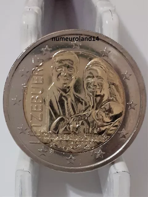 DISPO 2 euro LUXEMBOURG 2020 Prince Charles. Version relief. Envoi suivi.