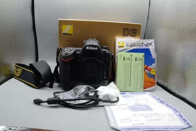 Nikon D3 12.1MP Professional DSLR Body - Excellent - Very Low Shutter Count