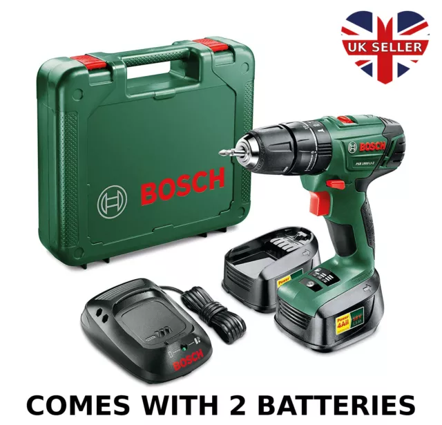 BOSCH PSB 1800 LI 2 Cordless Hammer Drill Driver 2 x Lithium 18V