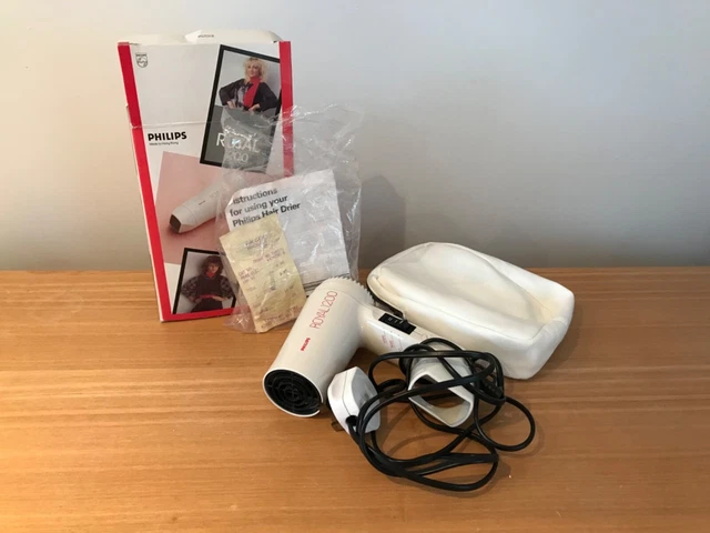 Philips Royal 1200 - Vintage Dual Voltage Travel  Hairdryer - Small