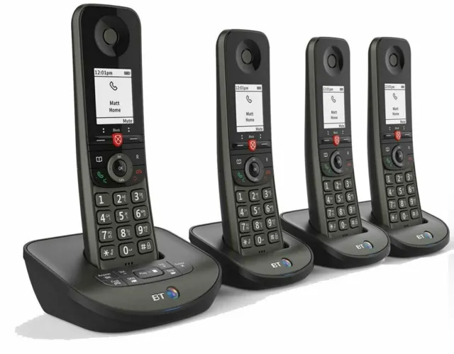 BT Advanced Z Quad Digital Cordless Answerphone With Advanced Call Blocker