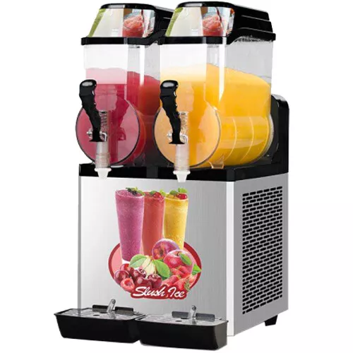 2x15L Commercial ice slush machine ice slushie making machine frozen drink maker