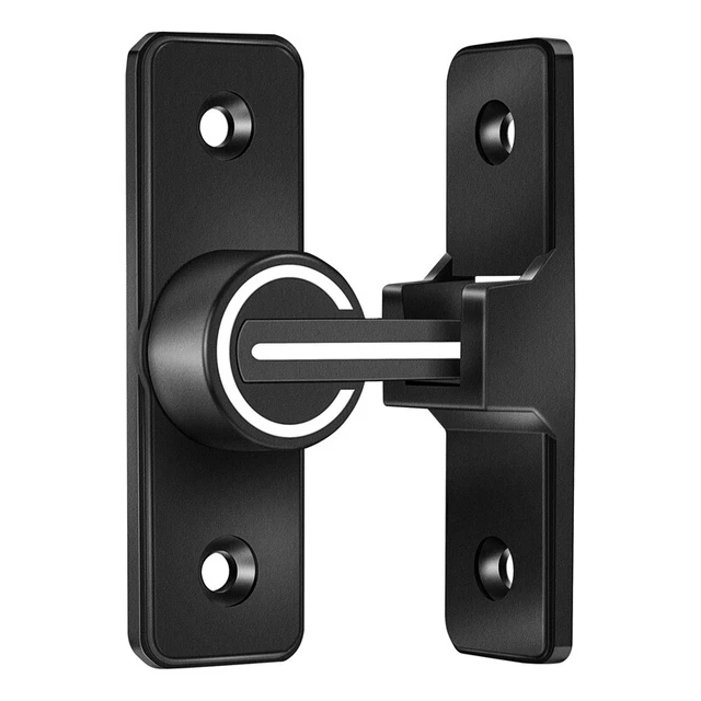 Barn Door Lock Hardware, 90 Degree Heavy Duty Gate Latches Flip  Safety5883