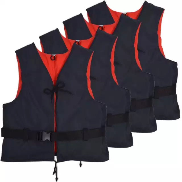 1/4x Aide à la Flottabilité Bleu Marine Gilet de Sauvetage Multi-taille