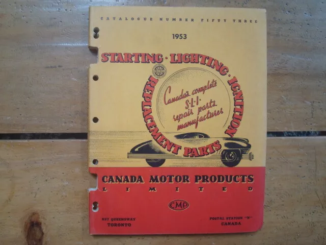 1953 Canada Motor Products Starting Lighting Ignition Replacement Parts Catalog