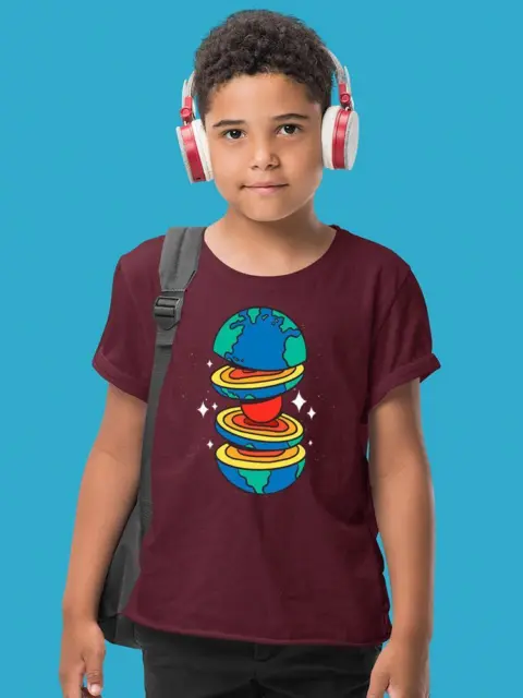 Sliced Earth T-shirt Youth's -SmartPrintsInk Designs