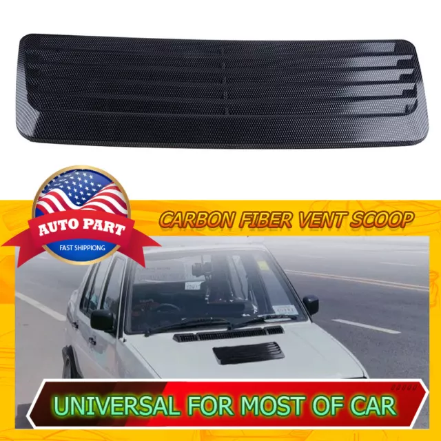JDM Universal Car Decorative Air Flow Intake Hood Scoop Vent Bonnet Cover U11
