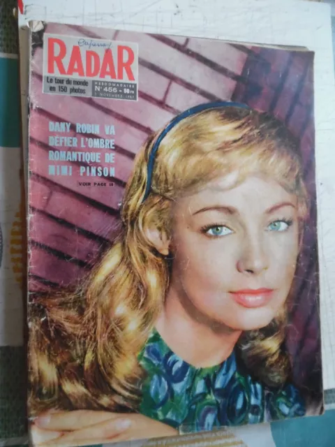 Radar No 456 -11/1957-Dany Robin -Charles Aznavour-Page Vespa-Divers