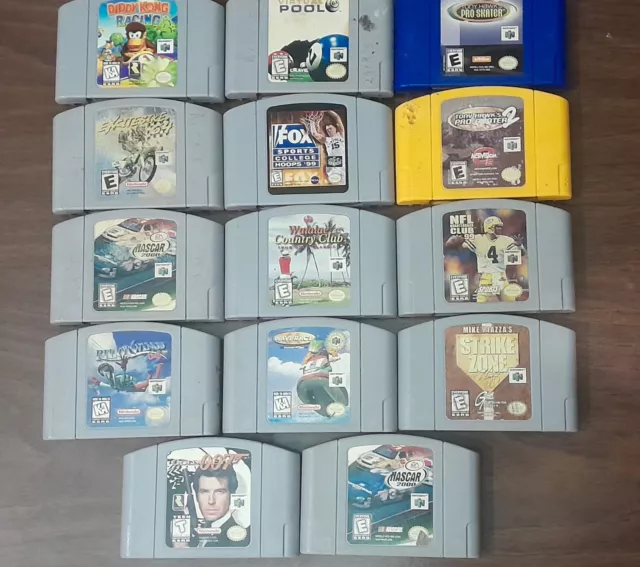 Lot Of 14 Nintendo 64 ( N64 ) Miscellaneous Tested Games Please Read Discription