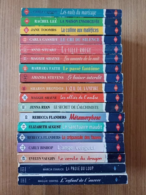 Lot 18 Livres Harlequin Collection Sixieme Sens - Bon Etat