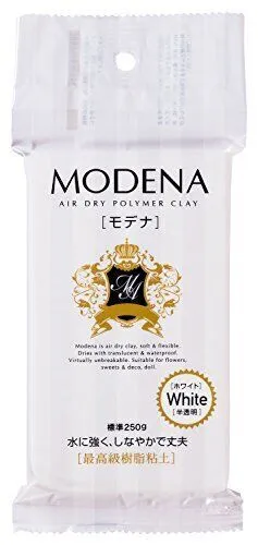 PADICO MODENA Air Dry Polymer Clay Modeling Clay 250g White Japan