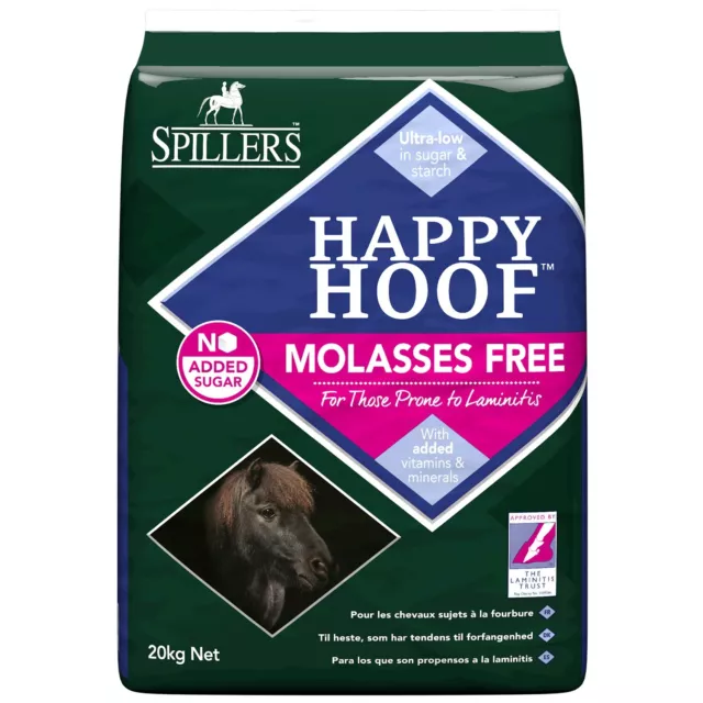 Spillers Happy Hoof Molasses Free Horse Feed 20kg High Fibre with No Added Sugar
