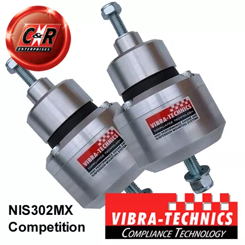 Passend für 2 x 370Z Vibra Technics Motorhalterungen Competition NIS302MX