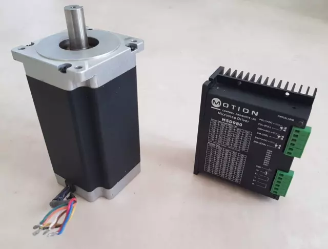 NEMA 34 Stepper Motor - 12Nm - plus matching MSD980 7.8A Microstep Driver