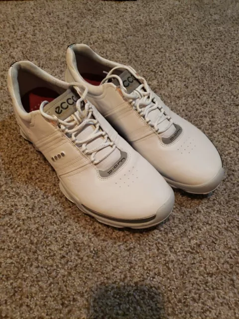 New Mens Golf Shoe Ecco BIOM Hydromax Yak Leather EU 44 (10-10.5)