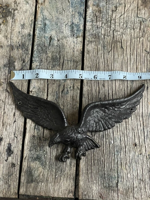 VTG Cast Metal Eagle Plaque Door Garden Patio Porch Decor Wall Hanging 9.25”