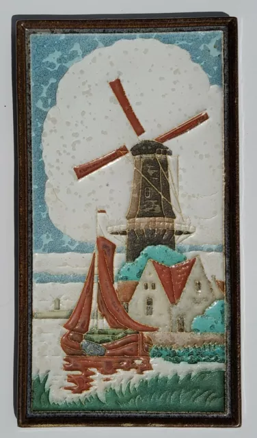 Windmill - Royal Delft De Porceleyne Fles  Cloisonne Tile