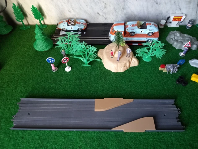 2 chicanes amovibles pour circuit de voitures électrique TCR CHANGEMENT DE FILE
