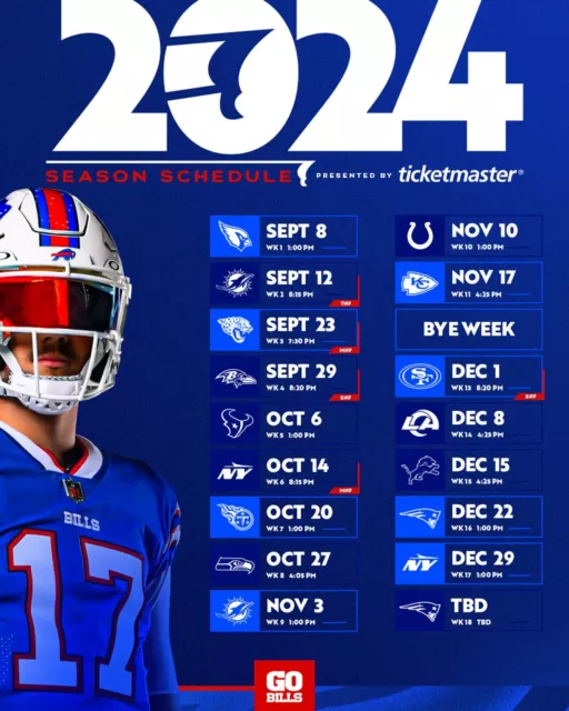 Bills Schedule 2025 2025 Schedule Deeyn Karlen