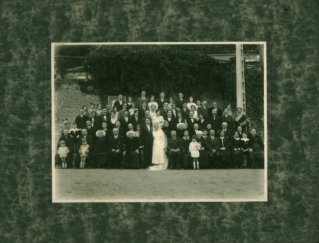 Portrait studio sur carton jeune femme - Ancienne photo sur carton an
